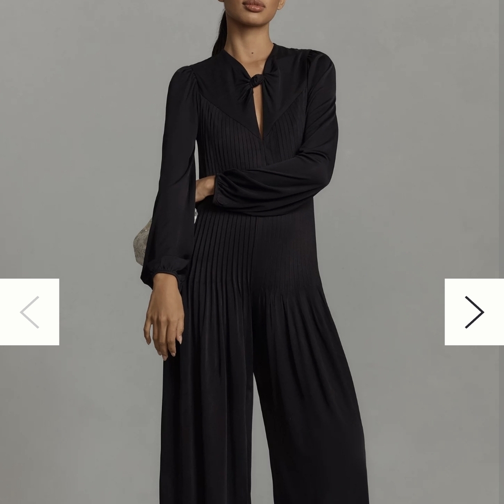 FARM Rio Black Ribbed Jumpsuit - Picture 6 of 9
